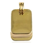 Golden 3 Plate Charm
