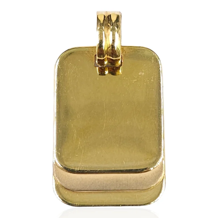 Golden 3 Plate Charm