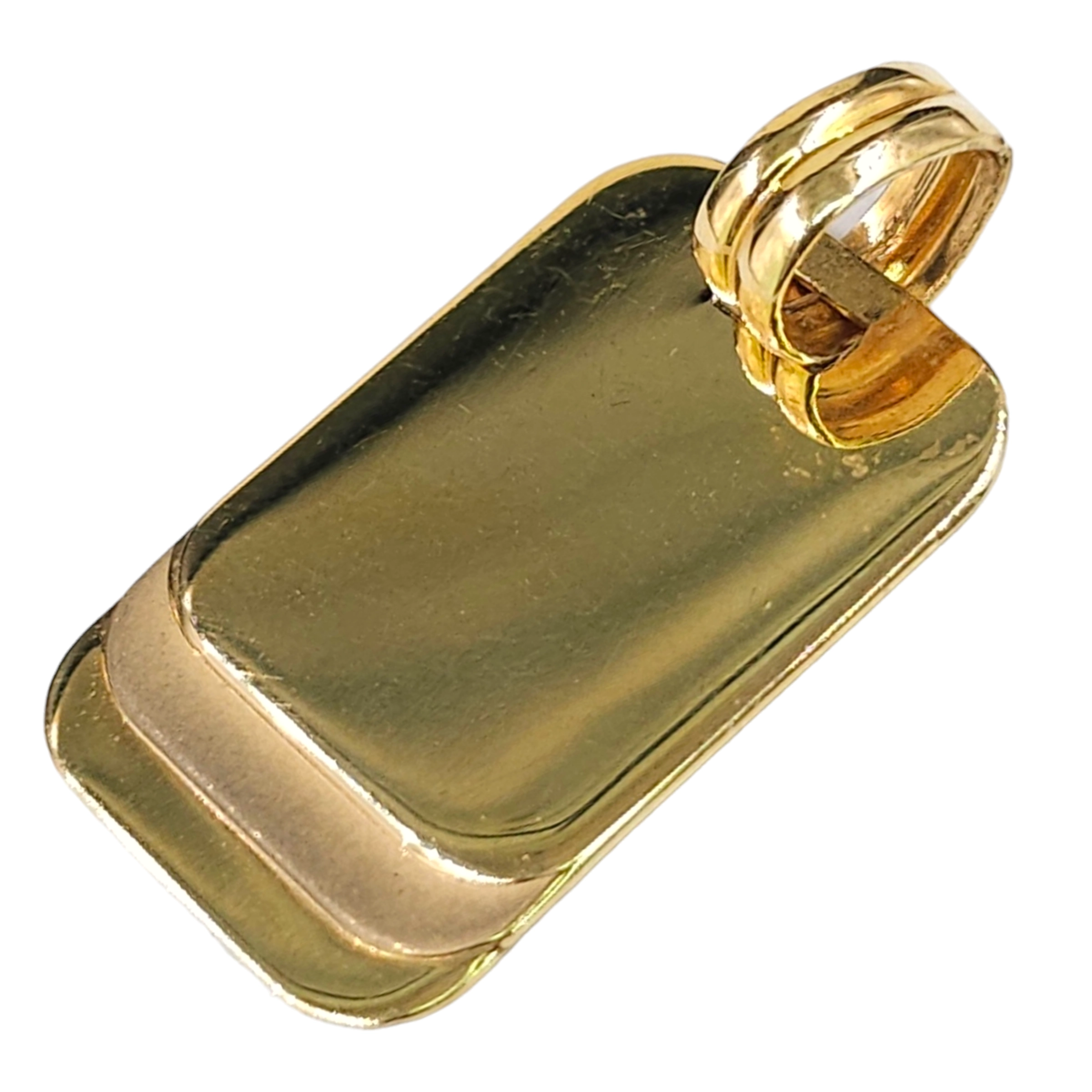 Golden 3 Plate Charm