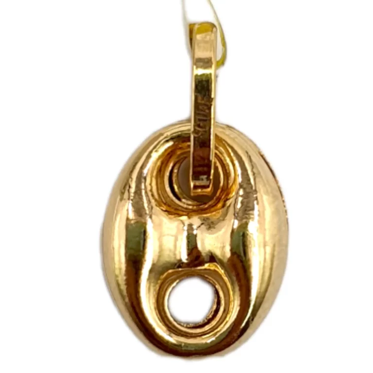 Plated Button Charm