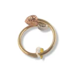 Two Tone Heart Ring
