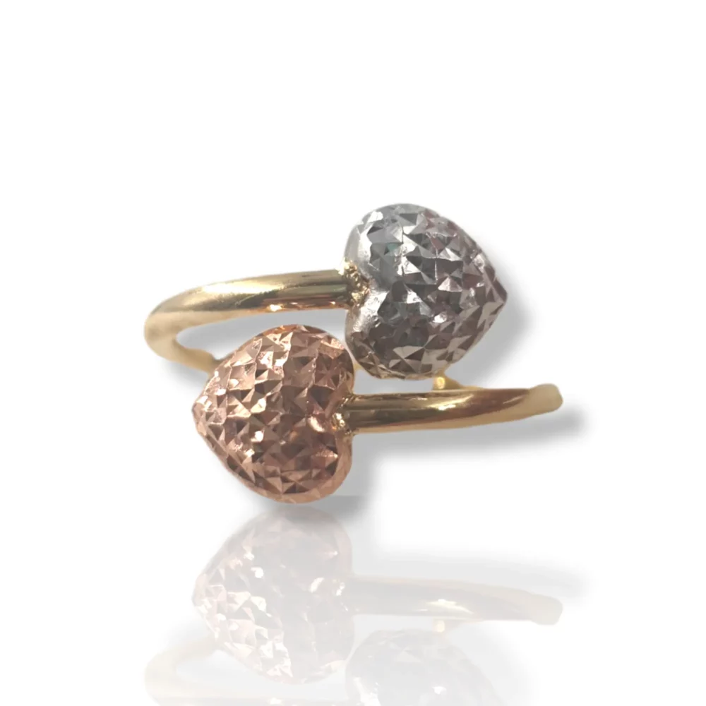 Two Tone Heart Ring - Image 2