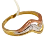 Three Tone Diamond Ring