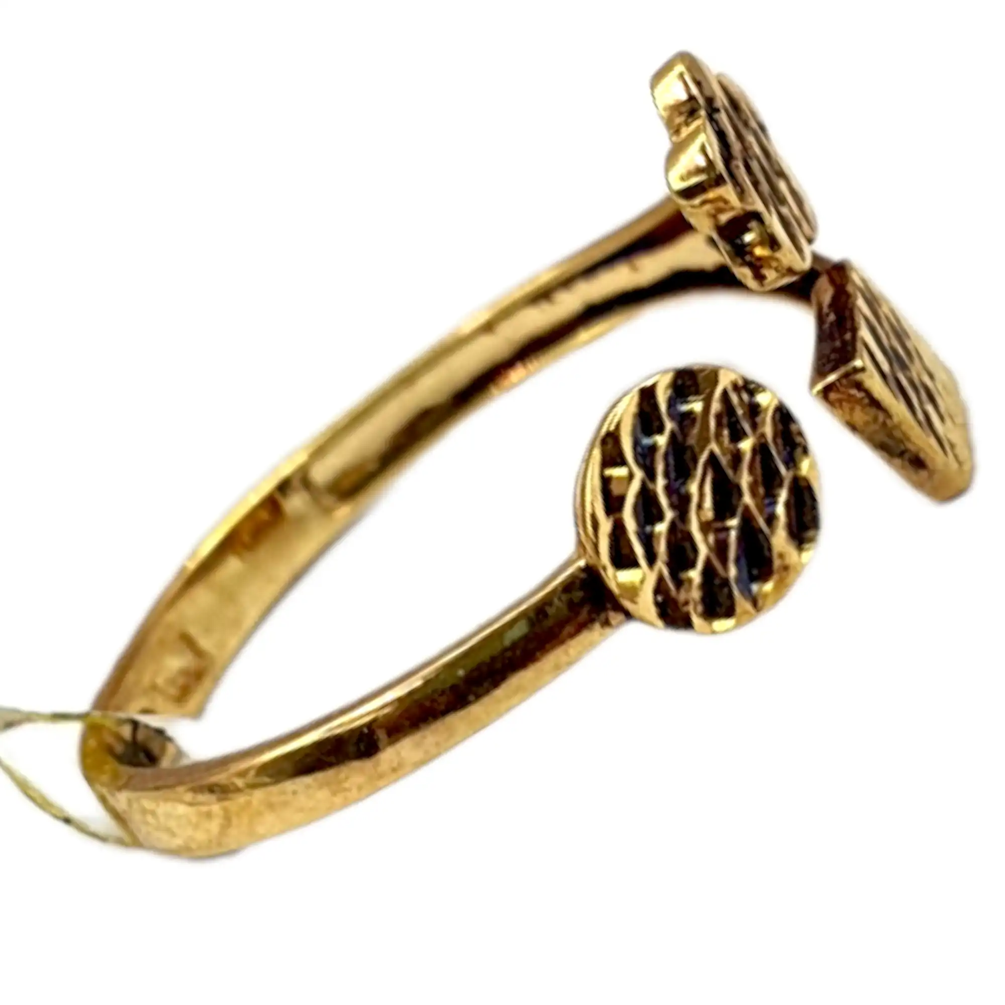 Round Square Flower Ring