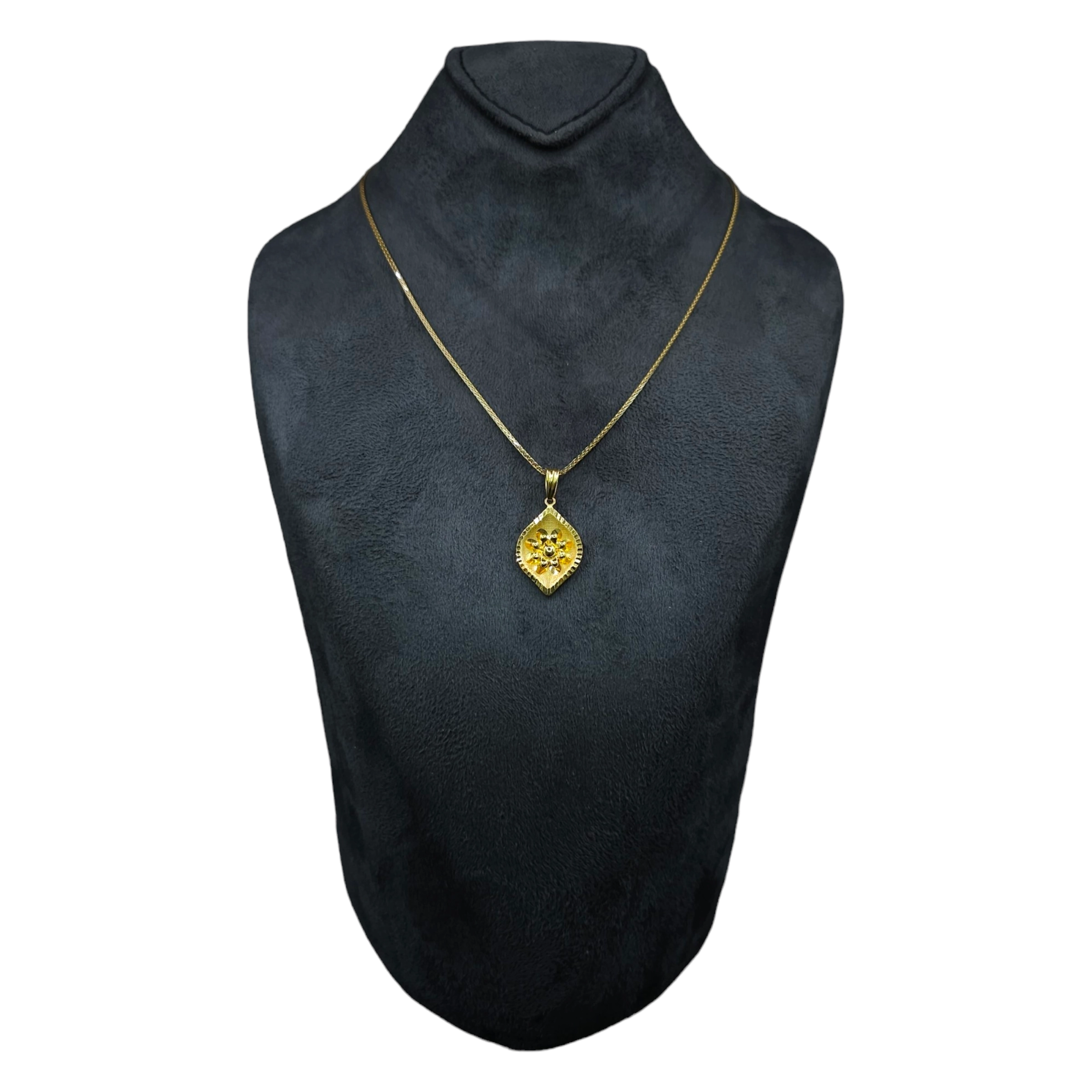 Gold Marquise Cut Charm