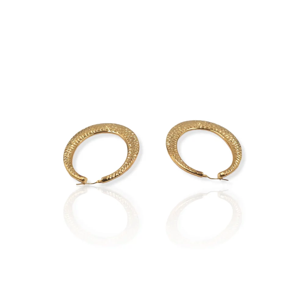 Oval Creole Earrings