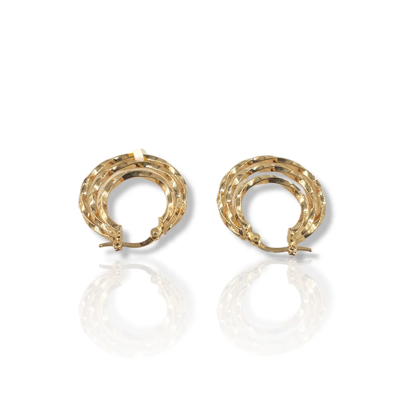 Twist Round Earrings