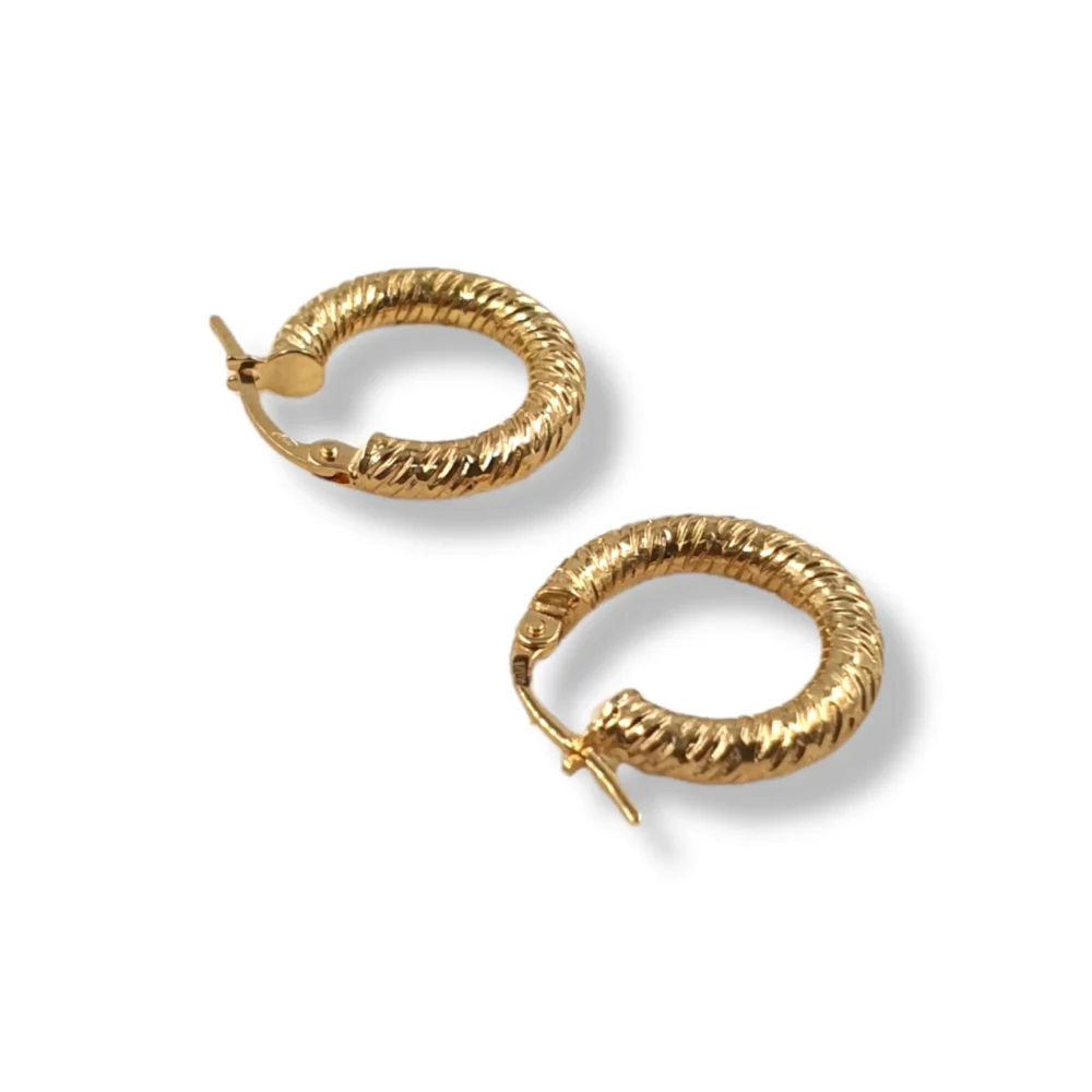 Round Hoop Earrings