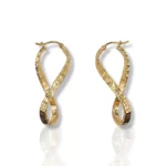 Twisted 8 Marquise Cut Earrings