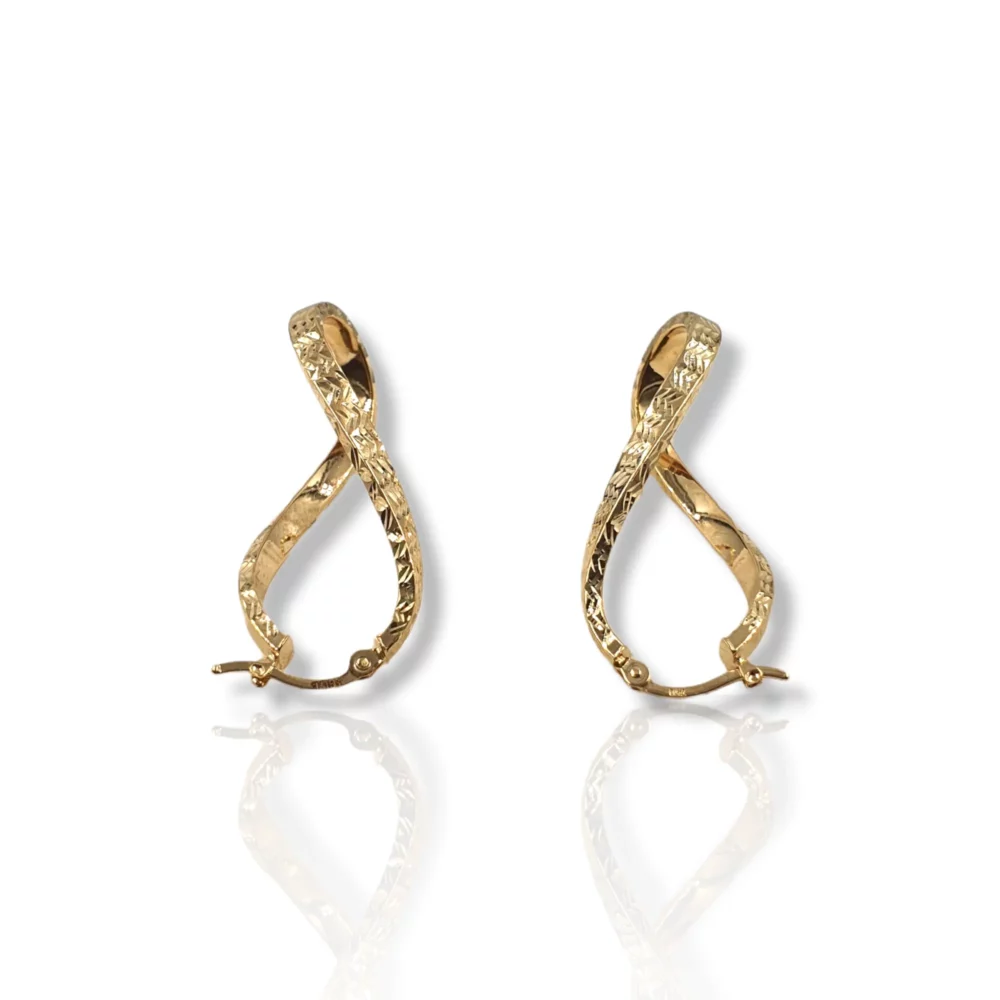 Twisted 8 Marquise Cut Earrings