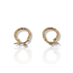 Tribal Brass Round Earrings