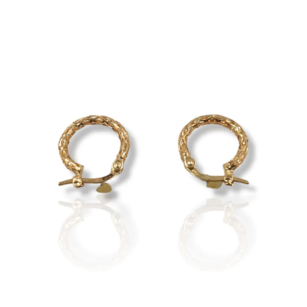 Tribal Brass Round Earrings