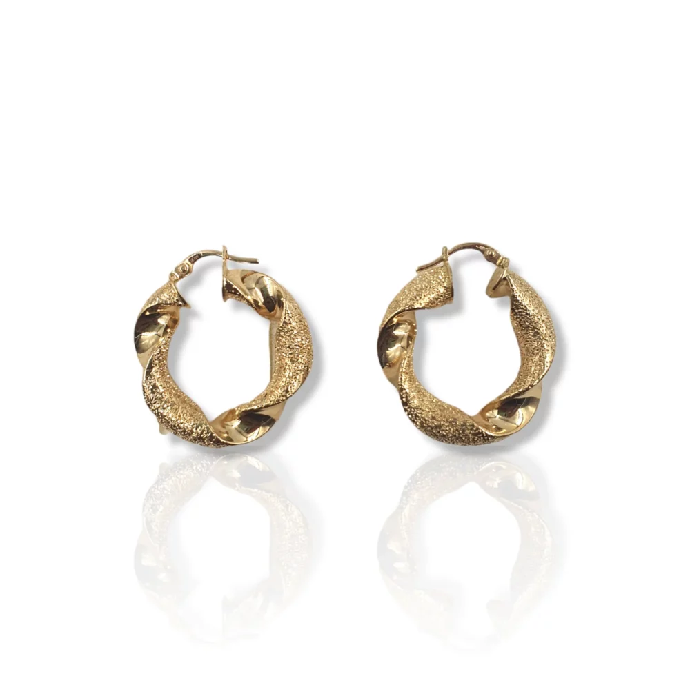 Frosted Twisted Earrings