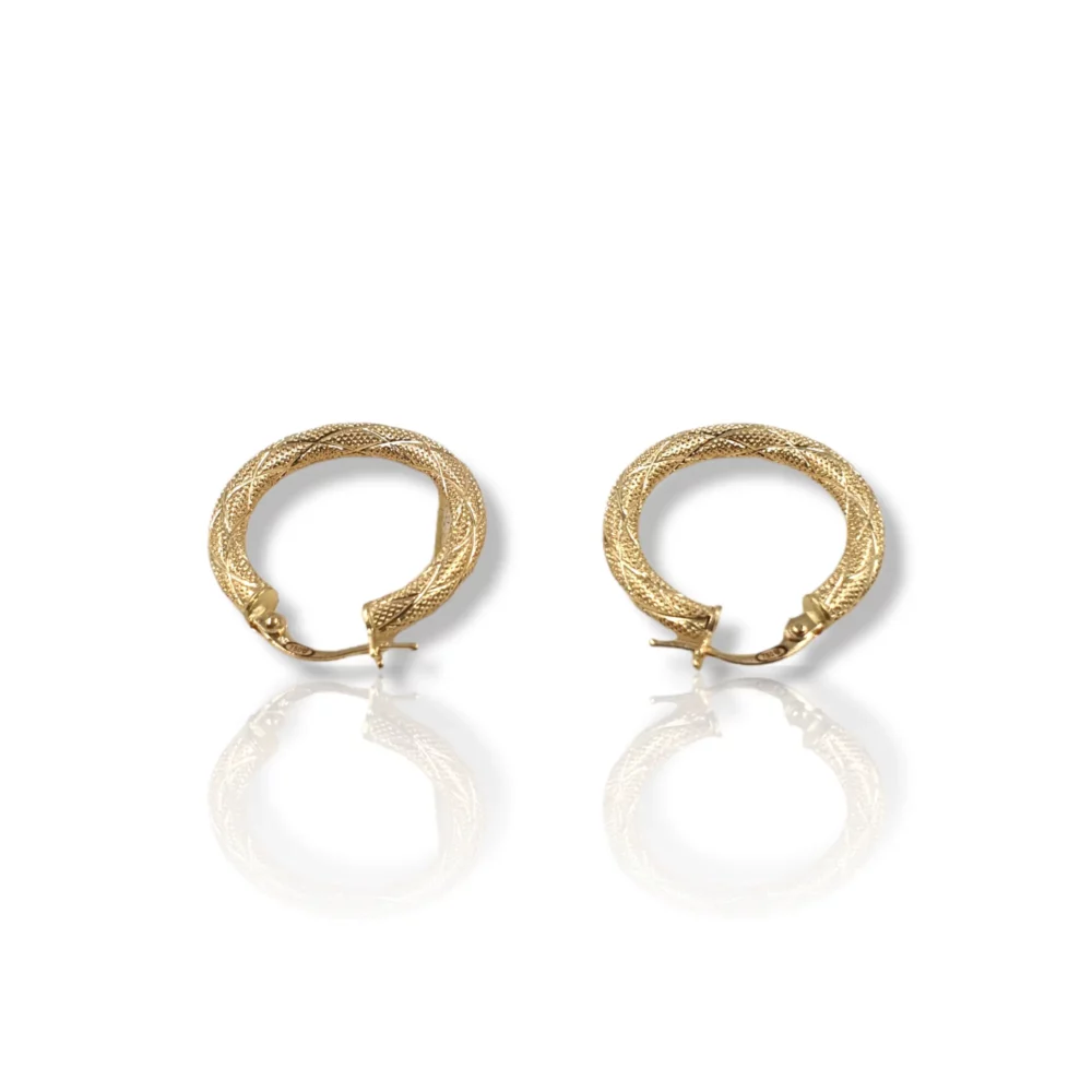 Round Shank Texture Earring