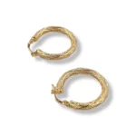 Round Shank Texture Earring