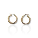 Texture Round Earrings