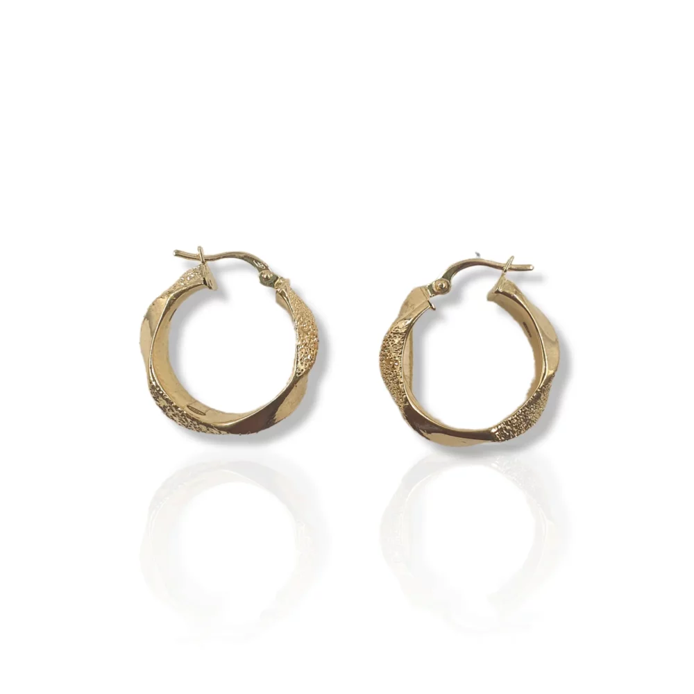 Texture Round Earrings