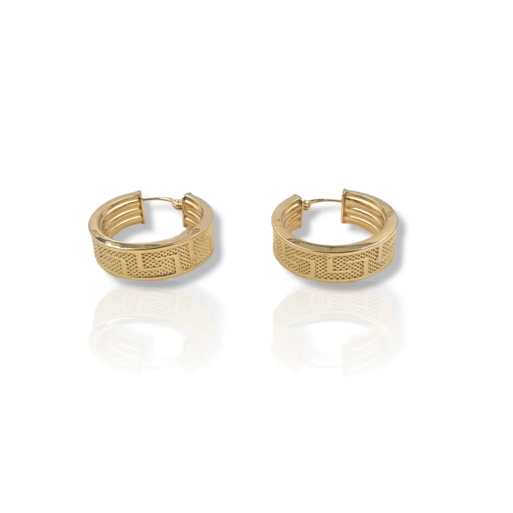 Round Texture Earrings