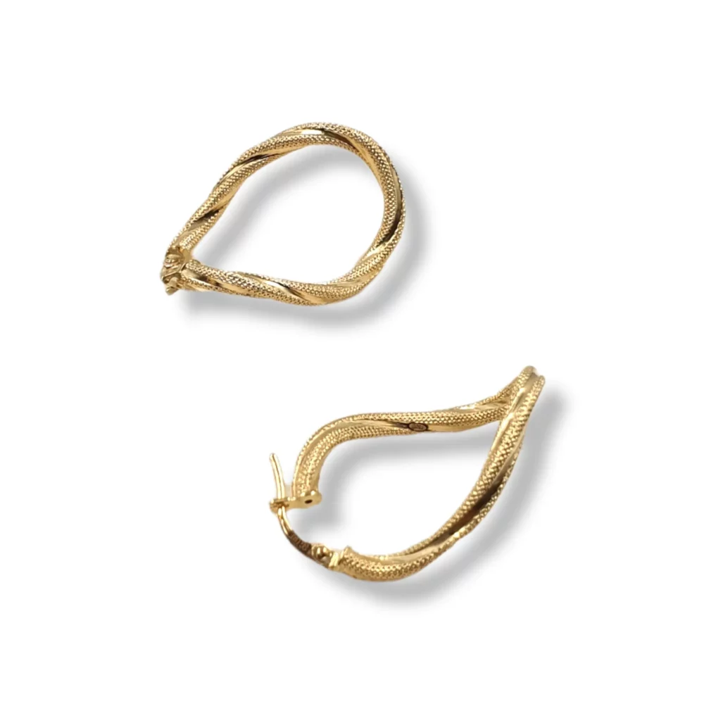 Gold Chuky Earrings - Image 2