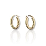 Oval Met Earrings
