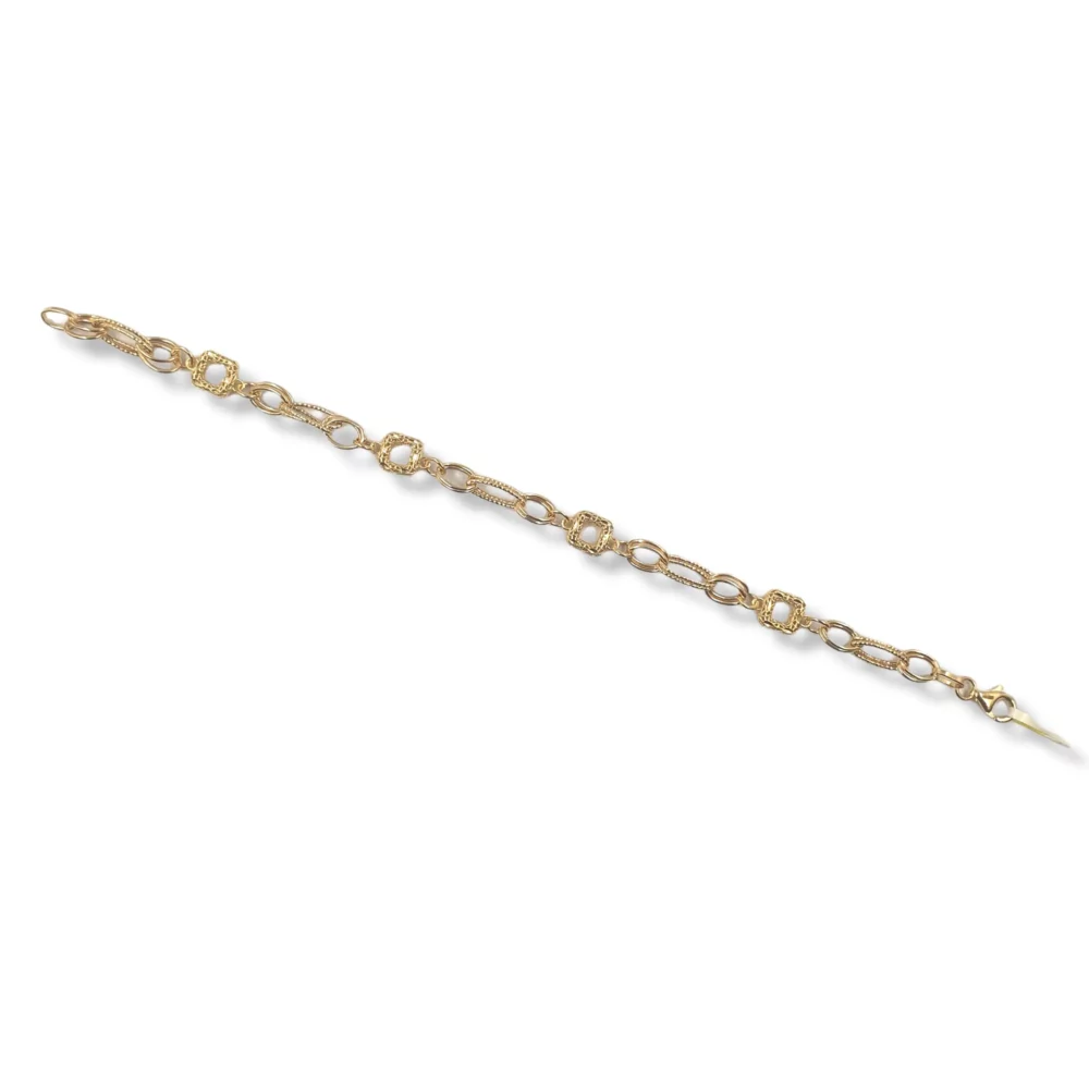 Square Ovel link Bracelet