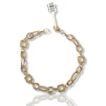 Square Ovel link Bracelet
