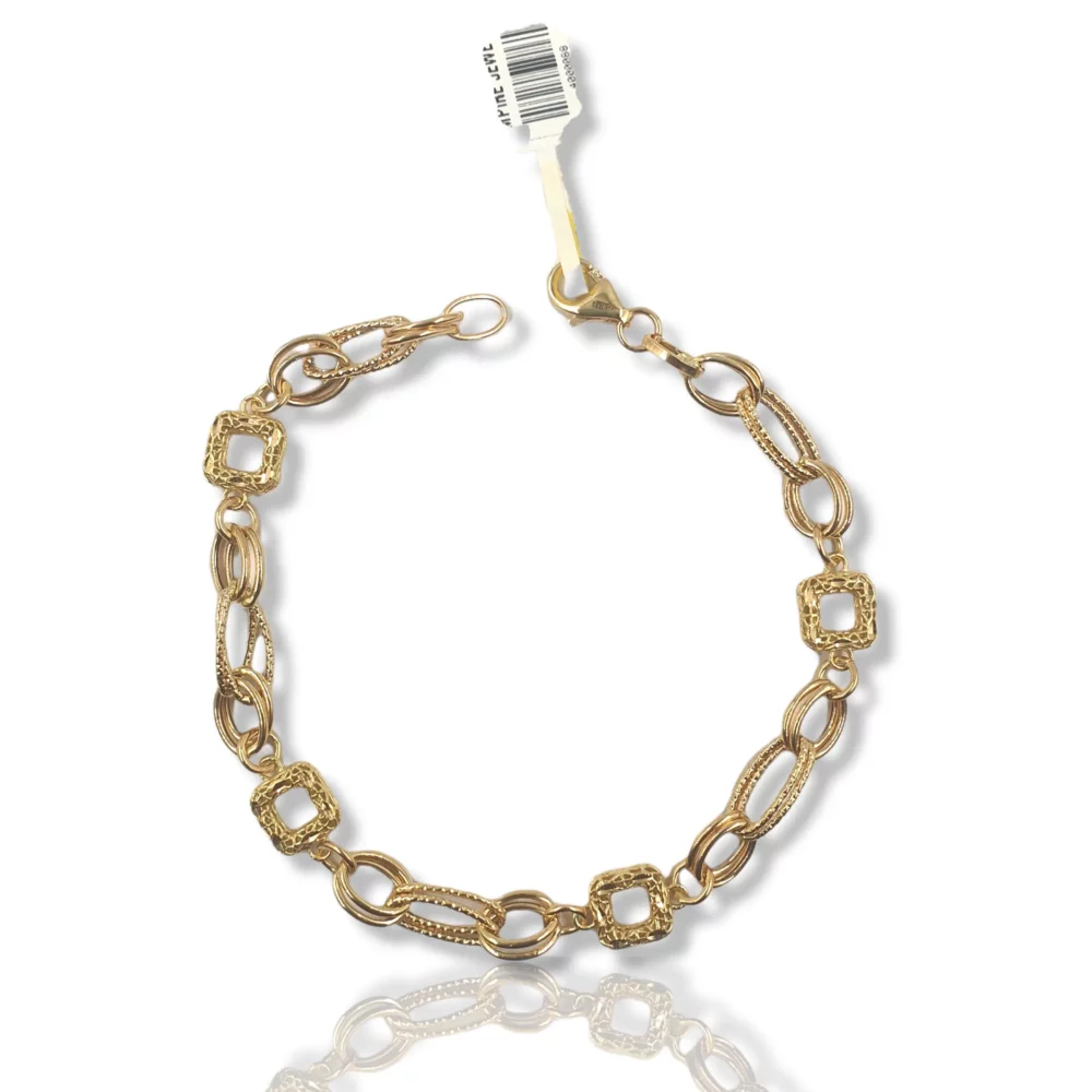 Square Ovel link Bracelet