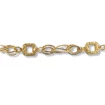 Square Ovel link Bracelet