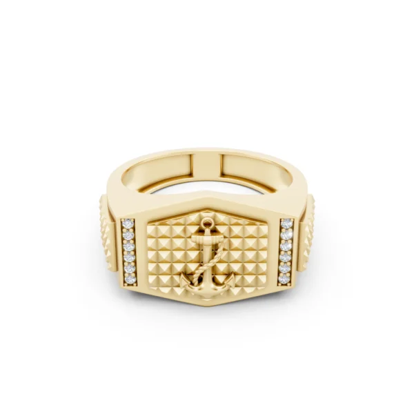 Mens Sailor Anchor Ring