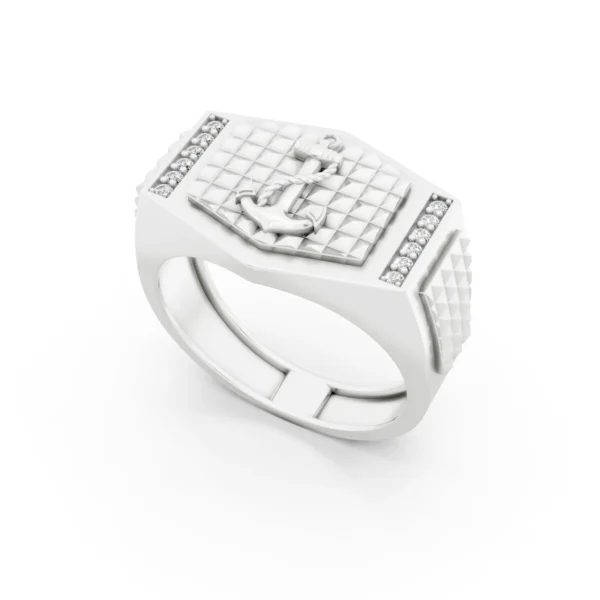 Mens Sailor Anchor Ring