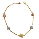 Box Flower Charm Bracelet