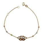Crown Charm Bracelet