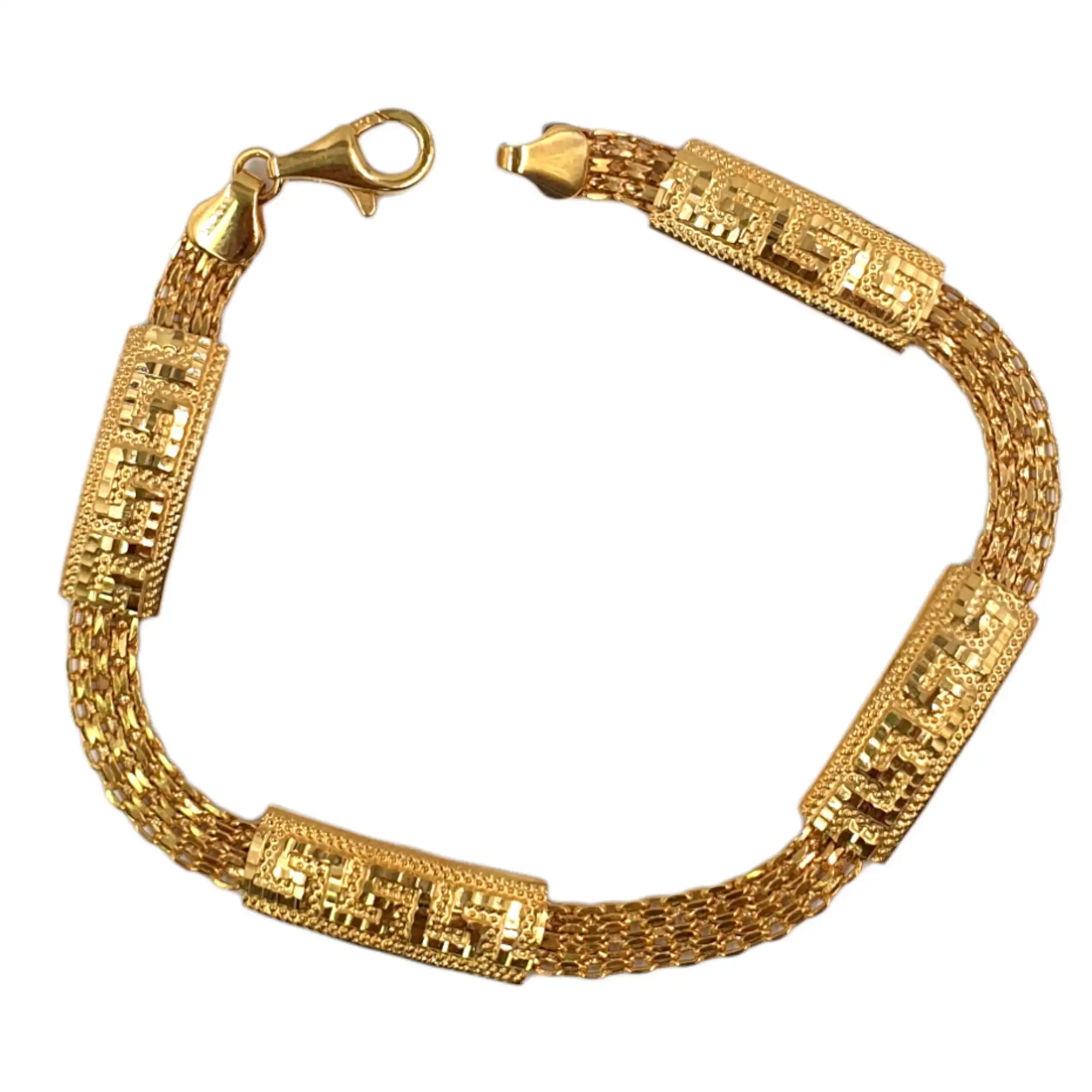 Versace Style Gold Bracelet