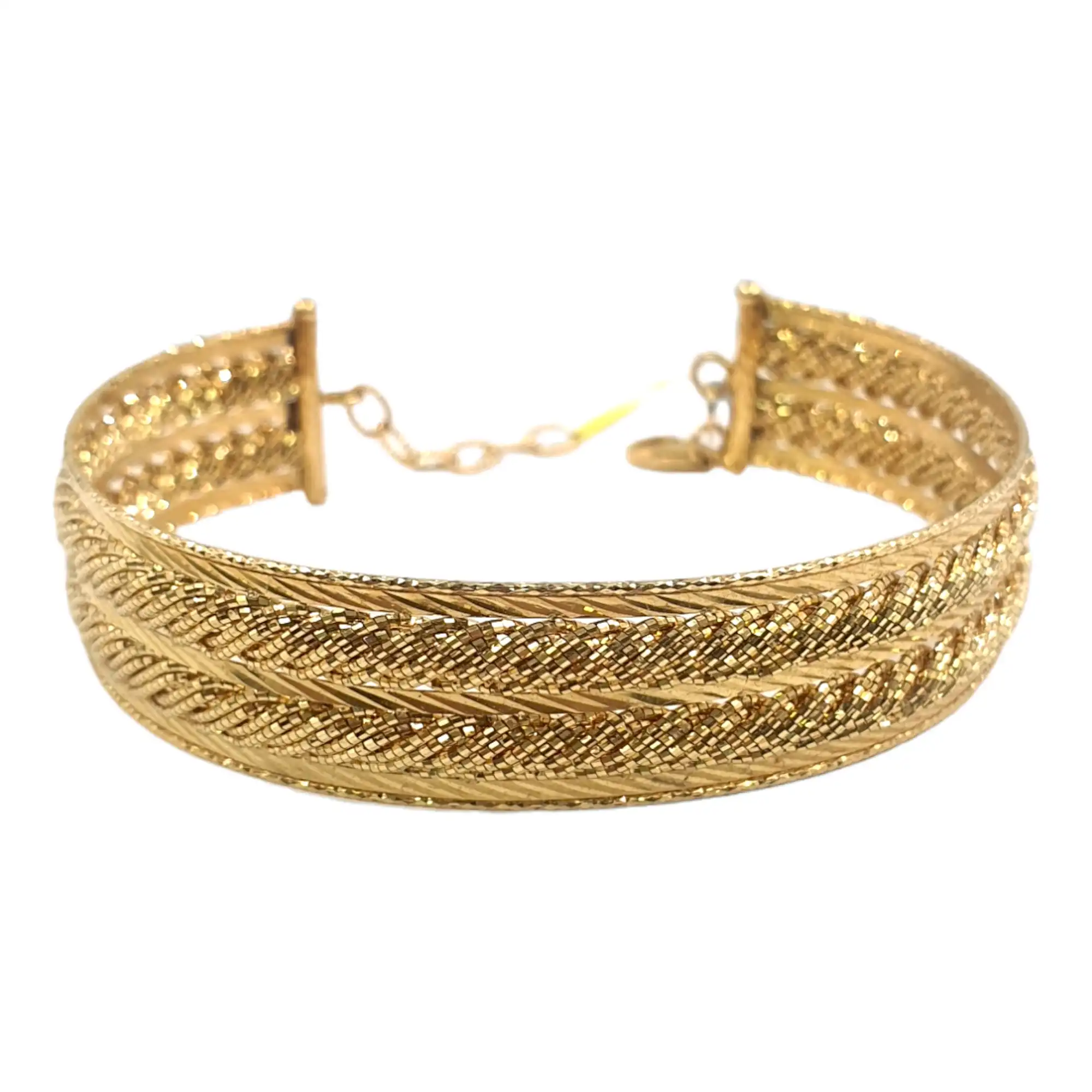Solid Snake Cut Bracelet