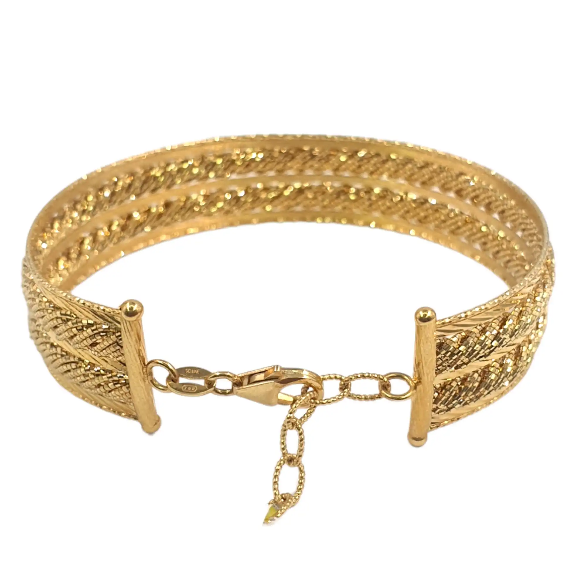 Solid Snake Cut Bracelet