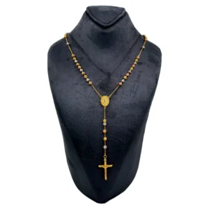 3 Tone Rossary Necklace