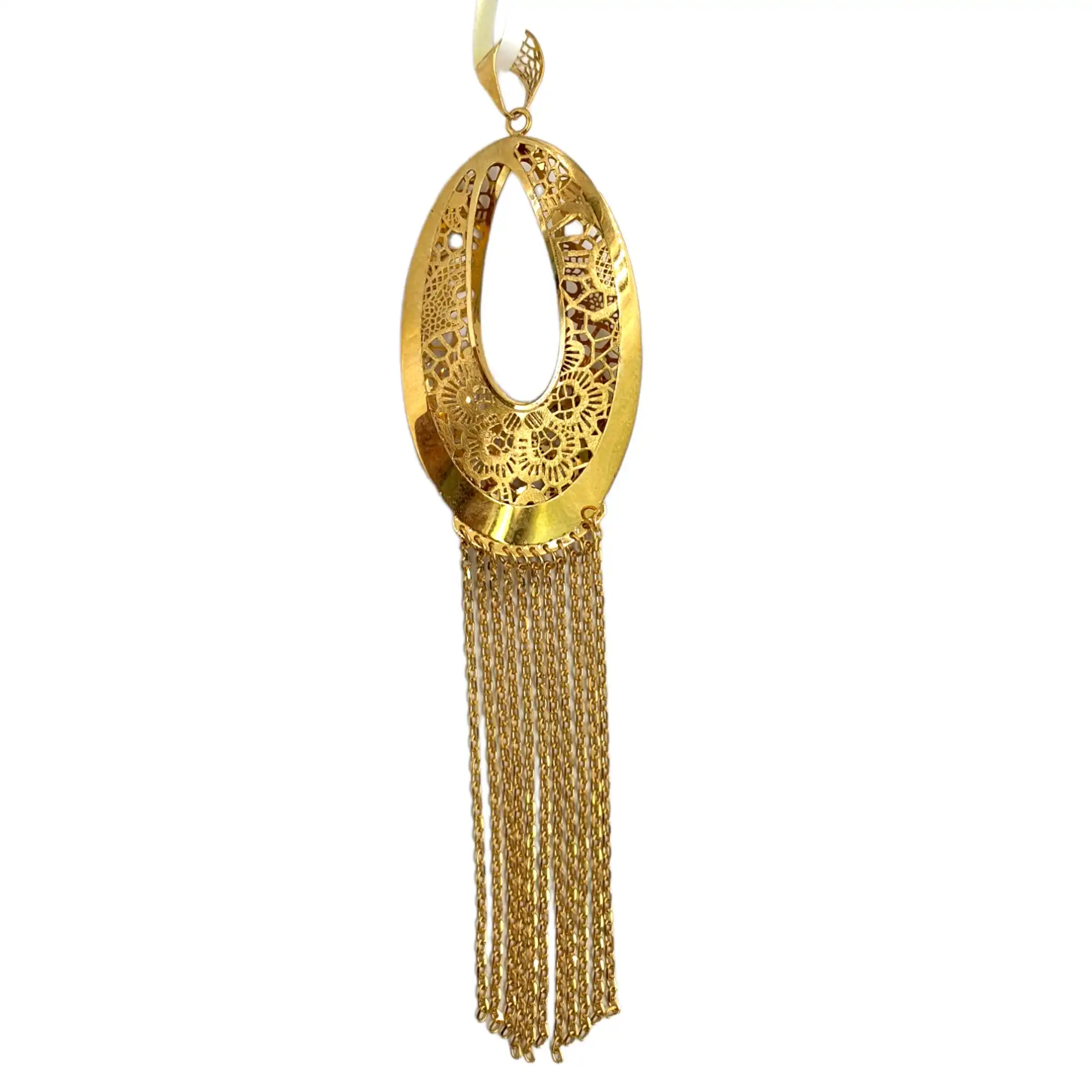 Oval Chain Golden Charm