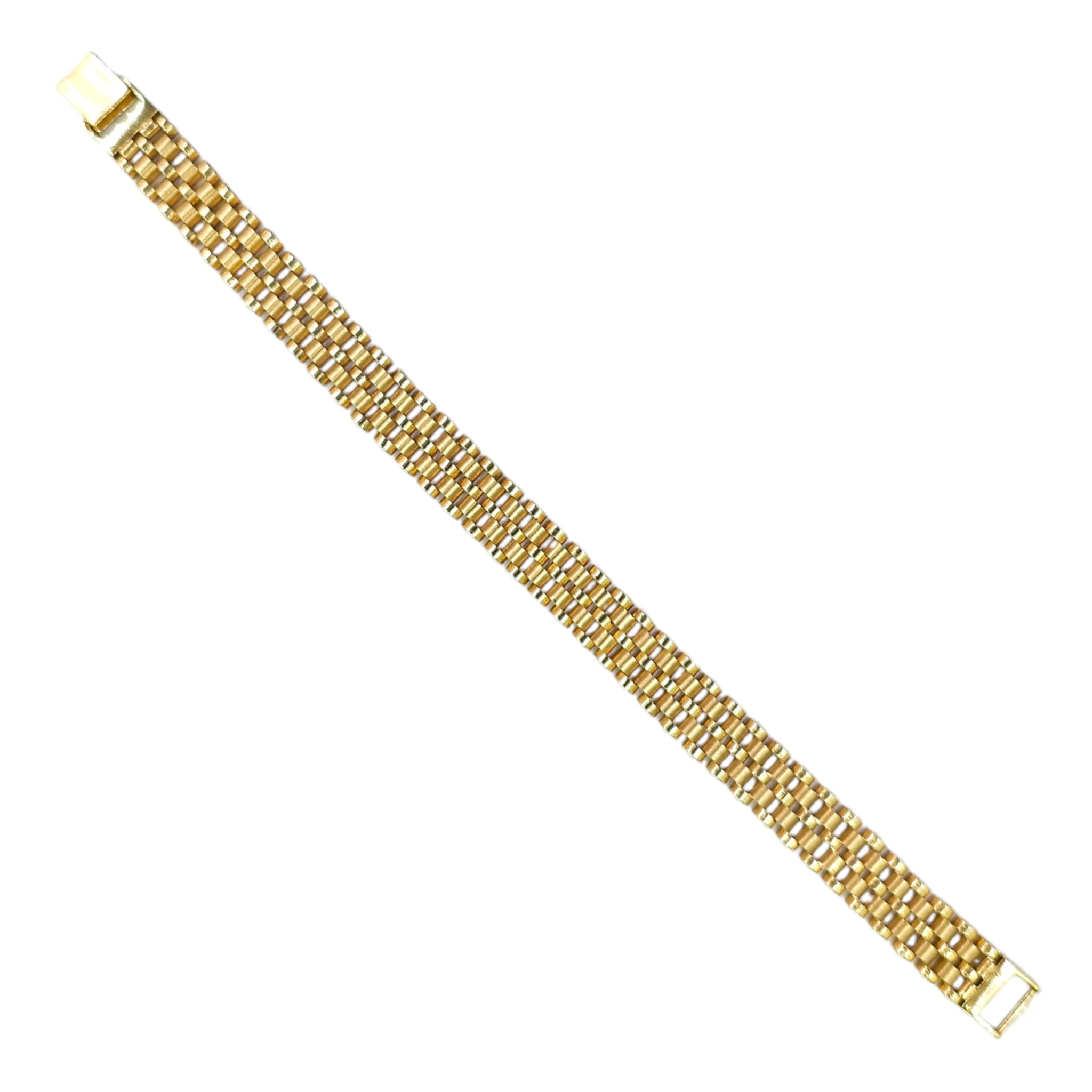 Gold Rolex Band Bracelet