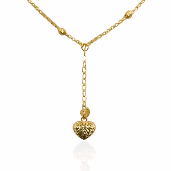 Heart Diamond Cut Necklace
