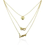 Love Heart Infinity Necklace