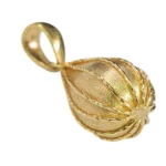 Pear Shaped Golden Charm