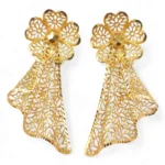 Mesh Flower Earrings