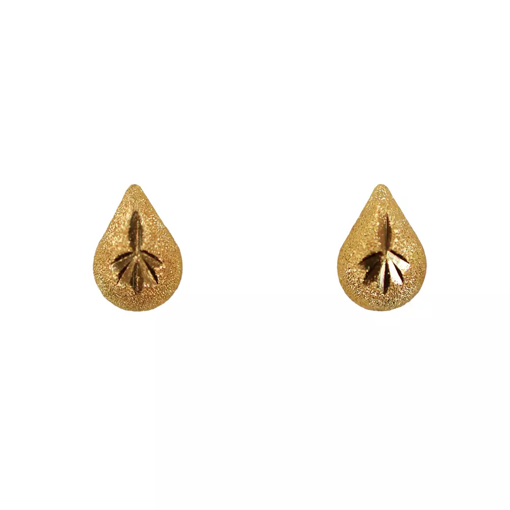Matt Pear Earring