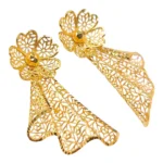 Mesh Flower Earrings