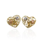 Origami Heart Earrings