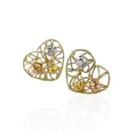 Origami Heart Earrings