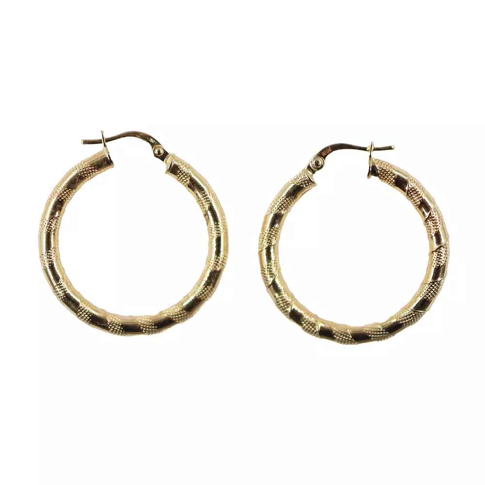 Round Texture Earrings