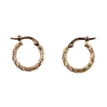 Solid Twisted Huggie Earrings