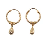 Pear Round Earrings