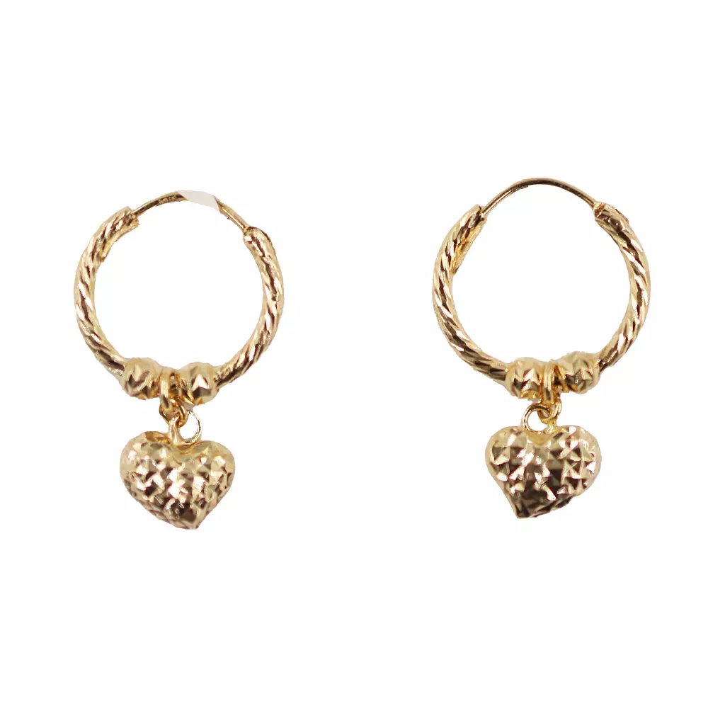 Heart Loop Earrings
